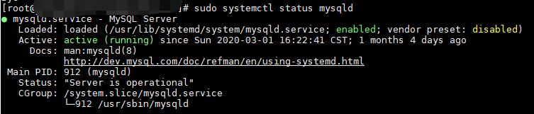 MySQL服务运行信息